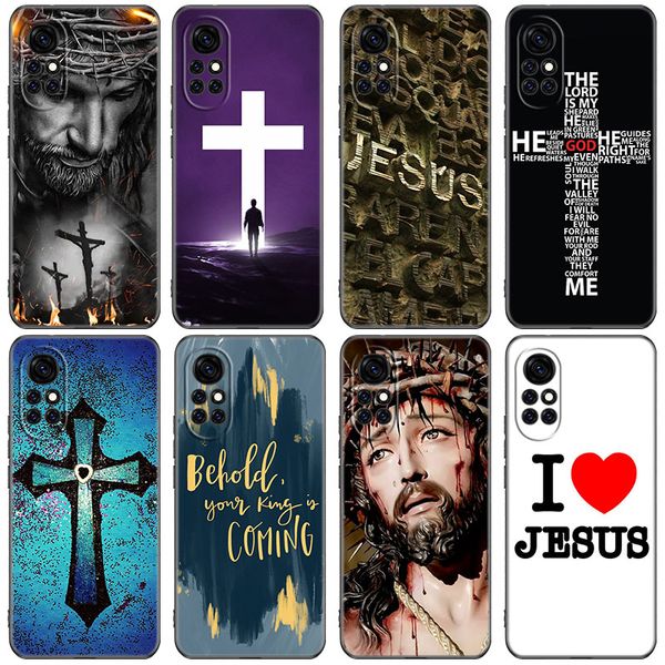 Gott Jesus Christian Gebet Telefon Fall für Huawei Nova Honor Mate 8 9 20 30 40 50 60 70 Pro Plus 10 Lite 5t 30S x7 x8 x9 Soft Cover