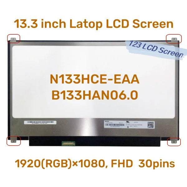 Ekran N133HCEEAA N133HCE EAA B133HAN06.0 NV133FHMN45 N44 13.3''SH Dizüstü Bilgisayar LCD Ekran FHD 1920*1080 EDP 30 PINS IPS