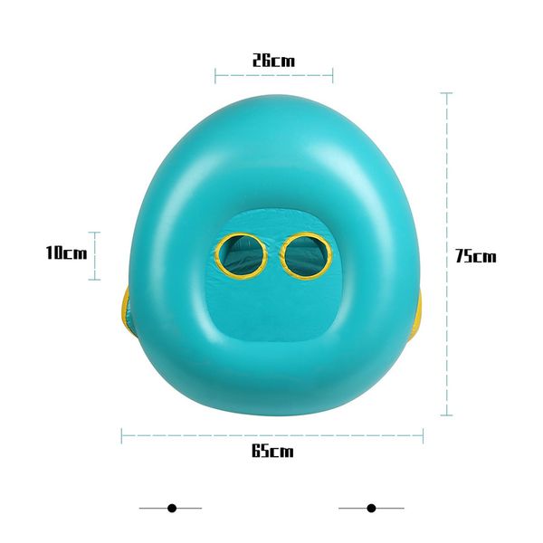 Baby Bading Ring Sonnenschatten Lenkrad Safer Urlaub schwimmende Sommer Kinder Sitz aufblasbare Schwimmboot Spielzeug PVC Wasser Pool -Röhre