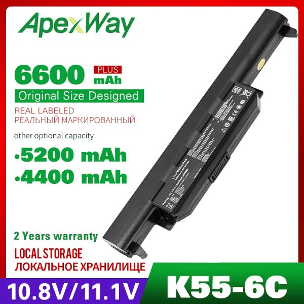 Батареи 11,1 В батарея ноутбука A32K55 для ASUS K55A K55D K55DE K55DR K55N K55V K55VD K55 X45A X45C X55 X55A X55C X55U x55V x55VD Series
