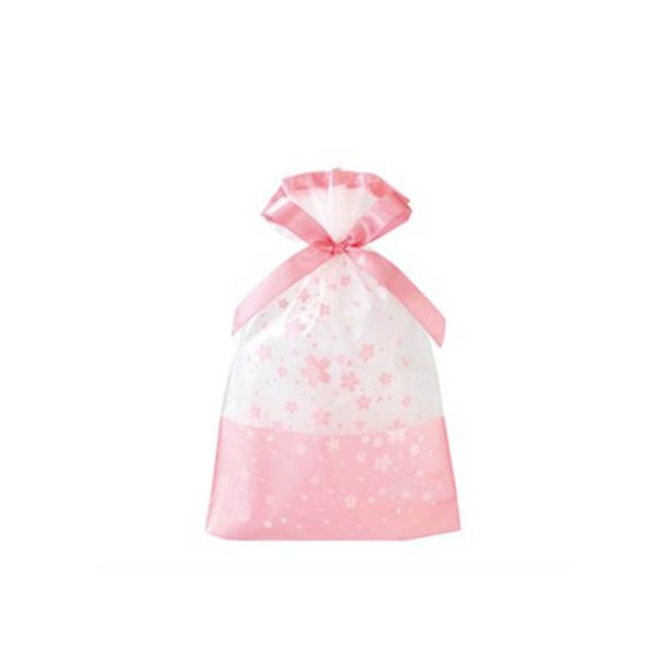 100шт/лот прозрачный розовый вишневый цветок печатный подарочный пакет Diy Candy Cookie Biscuit маленькие пластиковые упаковочные сумки для свадебной вечеринки