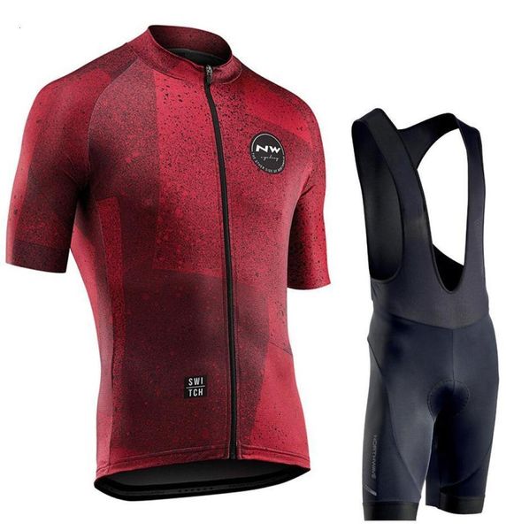 Northwave 2020 Männer Radfahren Jersey Sportwear -Hemd -Bekleidungsanzug NW Sommer Kurzarm Set MAILLOT LAB SHORTS BICYS KLINDER 9575480