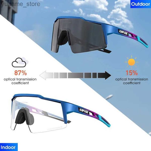 Eyewear Photochromic Designer Cycling Glasses Men Cycling Glasse Women Road Bicycle Glasses UV400 Overdoor Bicycle Sunglasses Y240410