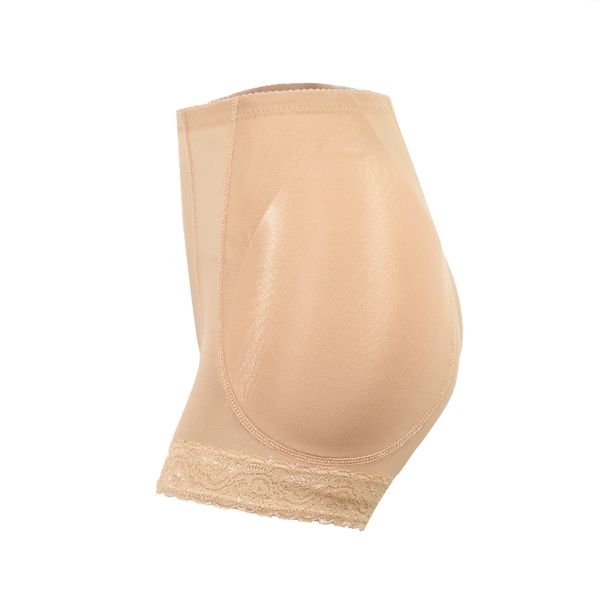 Calcinha de preenchimento de malha mulher moderna modelador shapewear butt levantador de calcinha de altura de cintura média