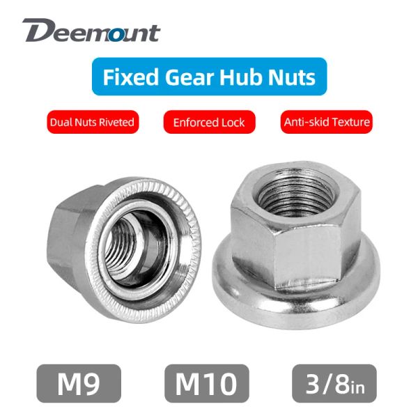 DeeMount Fix Fix Modi a dado anteriore Asse anteriore Asse del tamburo Bughing M9 M10 3/8 pollici 26TPI Dualdi Duals Accound Anti-Skid Stiture Hold Cap.