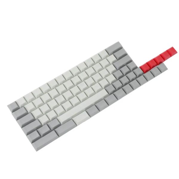 Acessórios YMDK DSA em branco 61 64 68 ANSI Keyset DSA Perfil grosso PBT Keycap conjunto para cereja MX Teclado mecânico GH60 GK64 68 SP64 GK73