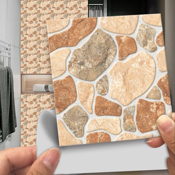 Texture in mattoni in mattoni Adesivi per piastrelle smerigliate si staccano adesivi da parete anti-skid resistenti