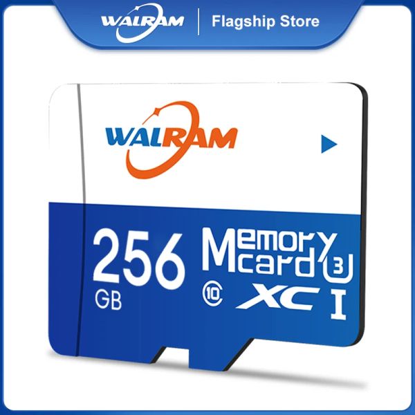 Карты Walram 128GB Micro SD Card Class10 U3 Карта памяти 256 ГБ Class10 64GB 32GB 16 ГБ высокоскоростной Micro TF SD Card 32 ГБ 64 ГБ 128 ГБ