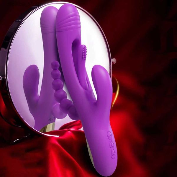 Outros itens de beleza de saúde batendo vibrador de coelho para mulheres estimulador de mamilo estimulador vaginal g spot vibratando feminino masturbador adulto brinquedo l410