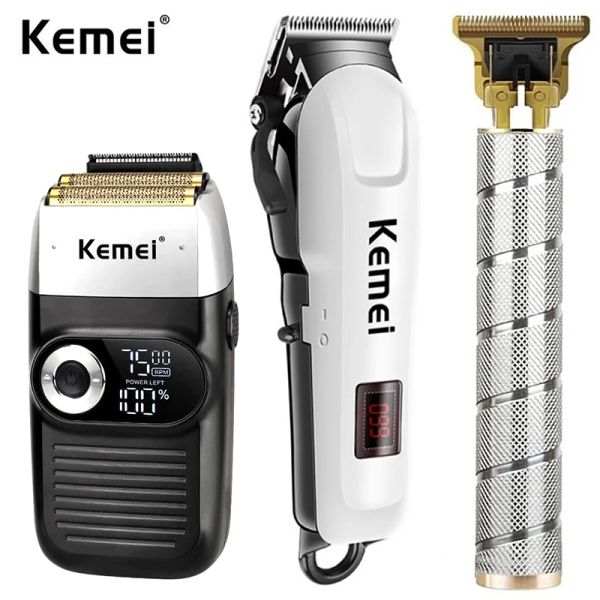 TRIMMERS KEMEI PROFESSIONE PARBER CAPPELLO CAPPIGLIO CHIEDA ELETTRICA MATCHE TAGGIO DI TAGUA CARTA SHAVER CORDO NASDLED