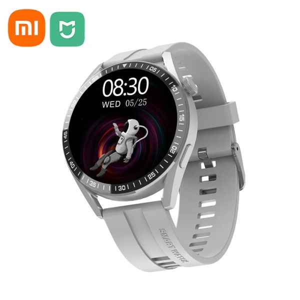 Relógios Xiaomi Mijia Smart Watch For Men 1.32 Screen redonda Bluetooth Talk Freqüência cardíaca Monitor Música Playback Watch For Women