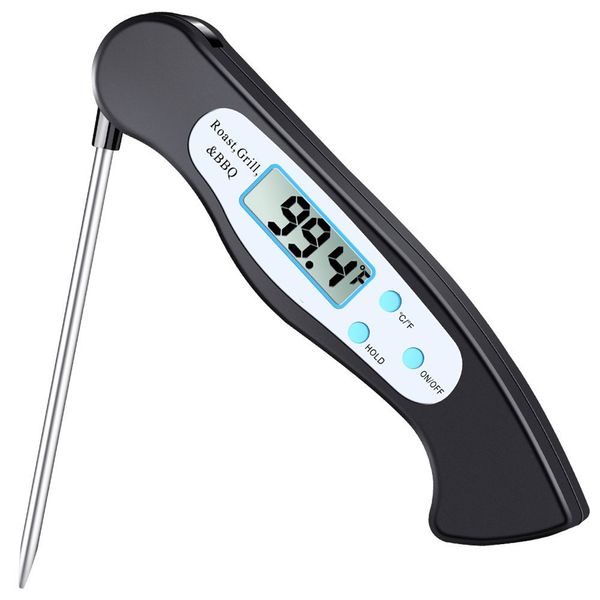 Hochwertige faltbare Lebensmittelthermometer -Sonde Digital BBQ Küche Fleischküche Thermometer Flüssigwasseröltemperaturmesser