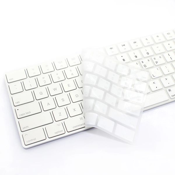 Peles a pele do teclado de silicone da linguagem coreana para o teclado magia da maçã com o teclado numérico MQ052LL/A A 1843 A1843