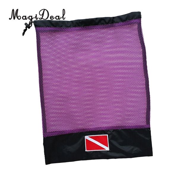 Immersioni immersioni su immersione snorkeling per campeggio per boccaglio regolatore tubo di maschera SMB Beach Travel Mesh Borsa - 15,5 x 12,5 pollici - 6 colori