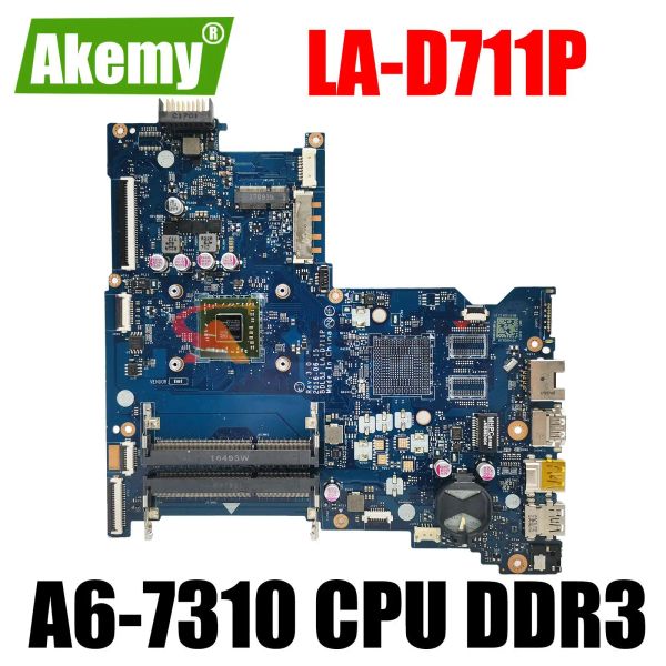 Motherboard 854965601 860341601 kostenloses Versand -Mainboard für HP 15ba Laptop Motherboard LAD711P Con A67310 CPU DDR3 100% Arbeit gut arbeiten