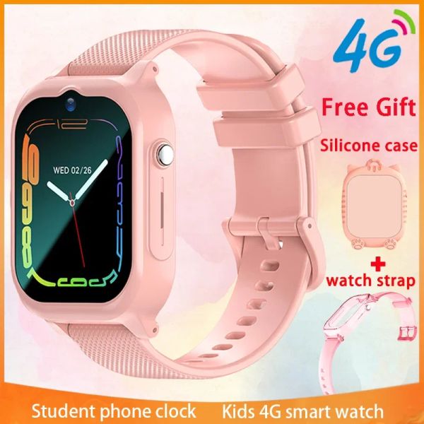 Relógios Xiaomi 4G Kids Smart Assista Câmera SOS GPS Posição Vídeo Chamada de Monitor à prova d'água Rastreador bebê Smartwatch Smartwatch para presentes