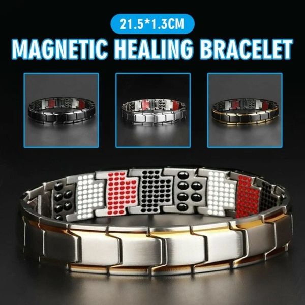 Pulseira da Bracelet da New Men's Health Energy 3 em 1 para artrite para a saúde Twisted Magnetic Magnet Gifts para homens