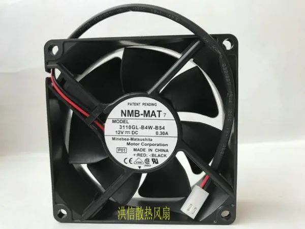 Kühlung Original NMBMAT 8025 3110GLB4WB54 0,30A 80*80*25 mm 2 Drahtversorgungs -Chassis -Lüfter