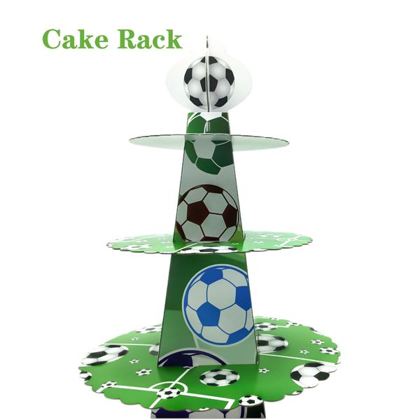 Grüne Fußballthema Kinder Geburtstagsfeier Einweg -Dekorationen Tabelle Supplies Cup Serviette Stroh Blowout Hut