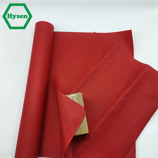 Hysen Red Kraft Paper Roll perfeito para embalagem, artesanato, embalagem, cobertura de piso, dunnage, pacote, papel reciclável para corredor