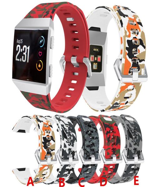 Красочные ремни для Fitbit Ionic Smart Watch Accessories Регулируемые замены замены силиконовые браслетные ремешки Braclet2650476