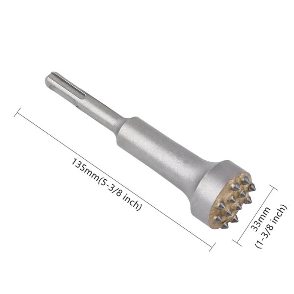 Vearter SDS Plus Shank Tungsten Karbür Için 16teeth Keskin Bush Hammer Matkap Bitleri Çimento Beton Taş Mermer Granit