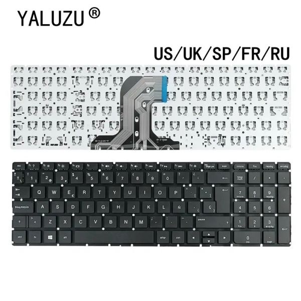 Tastaturen US/UK/RU/SP/FR Laptop -Tastatur für HP Pavilion 250 G4 250 G5 256 G4 256 G5 255 G4 255 G5 15AC 15AF 15qaj 15ba