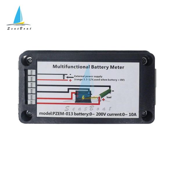 DC 0-200V 10A 100A 300A Multifunktionaler Batteriekapazitätstesterspannung Strom Energie Energy Mess