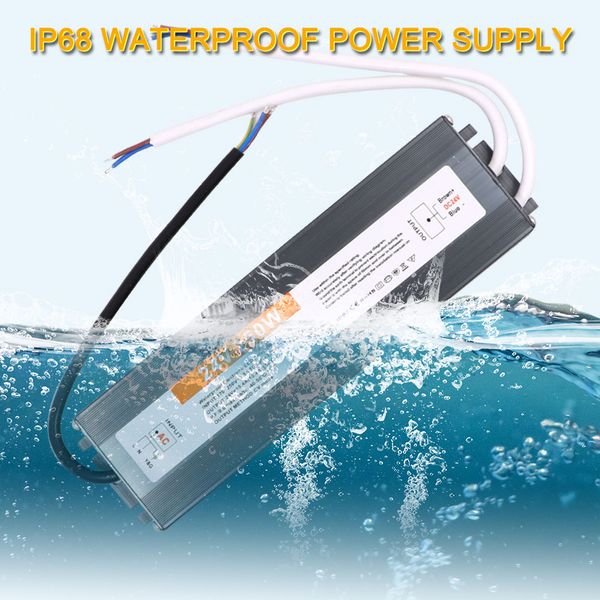 12V 24V IP67 IP68 Trasformatore di alimentazione WATEproof per illuminazione per esterni Strip LED 20W 50W 80W 100W 200W 300W Driver LED da 400 W 400W