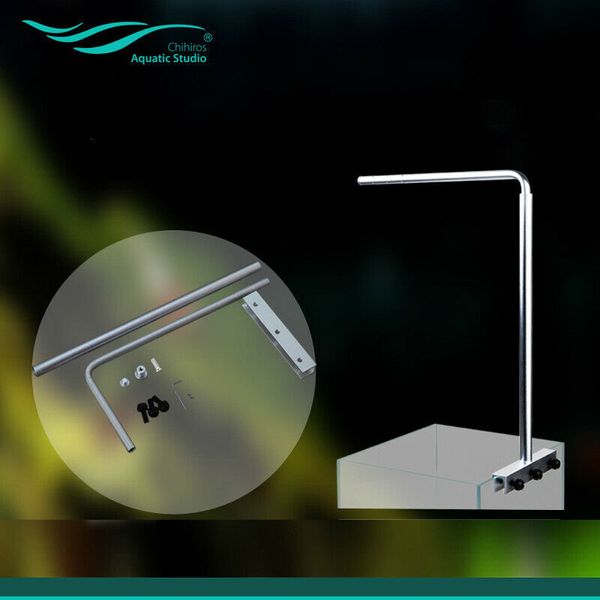 Fixer in lega di alluminio Chihiros Staffa di staffa d'argento 1pcs per WRGB Vivid Aquarium LED Light Light Alimentazione dell'illuminazione