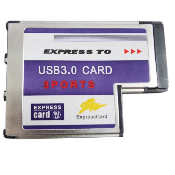 Hubs BC718 Notebook Express Card ExpressCard TO 3Port USB 3.0 Adapter Conversor 54mm FL1100 Cartão de expansão para laptop