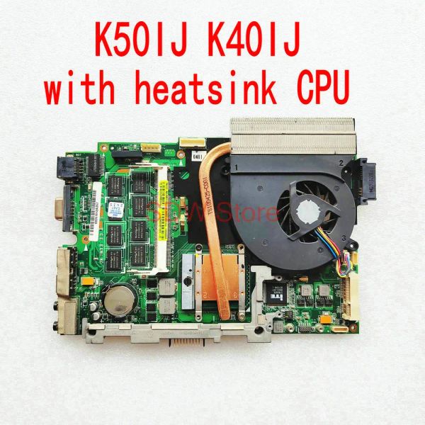 Scheda madre per asus k50ij x50jij k40ij mainboard con dissipatore di calore e cpu = per k40ab k40af k40ad k50ab k50af k50ad laptop madre