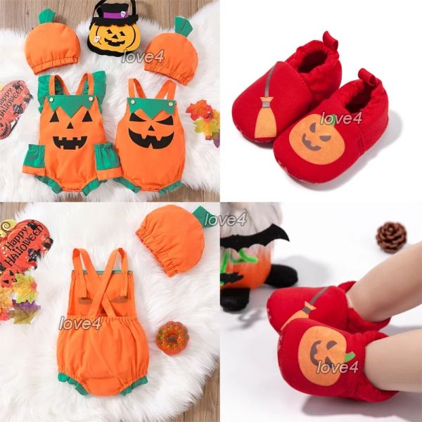 Кроссовки костюм на хэллоуин детская тыква для малышки для мальчика девочка малыш