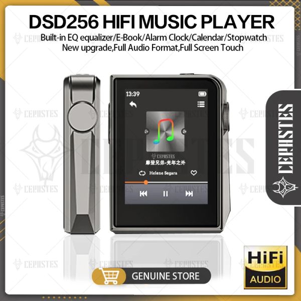 Giocatori 2023New DSD256 Mini Hifi MP3 Music Player Metal 24Bit/192KHz DAC DAC LOSSLESSELSSless Decording HD OTG APE FLAC Formati Full