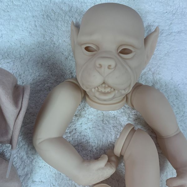 18 -дюймовый Reborn Doll Kit Lula Kane Гибридный сказочный эльф незавершенные неокрашенные куклы с ткани Bebe Bebe Reborn Toys Toys