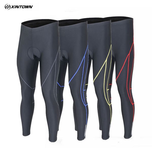 Xintown Team Cycling Outdoor Ropa Ciclismo Inverno uomini pantaloni per biciclette per biciclette gel 3d 3d imbottiti pantaloni stretti 4 colori