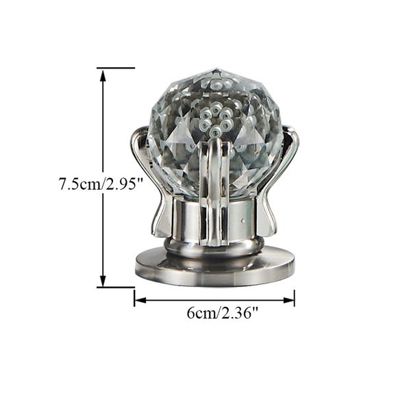 Uma variedade de estilos, alça de substituição de cristal de luxo para torneira da bacia do banheiro 2 pcs