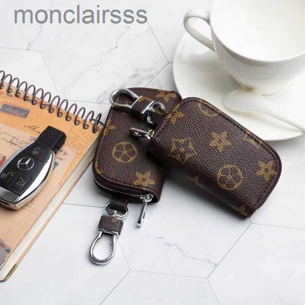 Designer- Chave do carro Caso de couro PU masculino Chaves de couro Mulheres Smart Housekeeper Zipper Keychain Case Car Chave Bolsa Bolsa Chave da Chave 3U8J