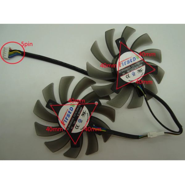 Cooling Free Shipping FD7010H12S DC12V 0.35A VGA Fan For ASUS GTX690 GTX680 GTX670 GTX660TI HD7970 R9 270X GTX770 Graphics Card Fan 5Pin