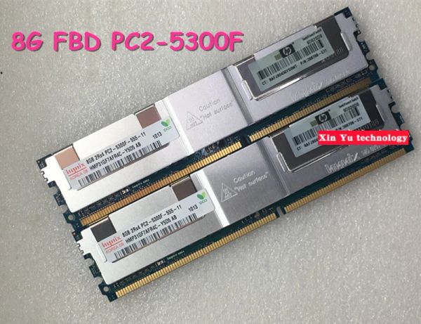 RAMS 8GB DDR2 667MHz 8G PC25300 2RX4 FBD ECC Server Memory FBDimm RAM 240pin Garantia vitalícia