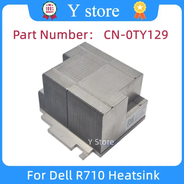 Pads y Armazene o servidor original CPU Refrigere o dissipador de calor para Dell R710 TY129 0TY129 CN0TY129 Entrega rápida 100% testado