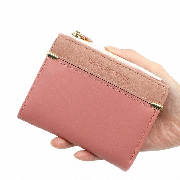 Frauen kurzer Geldbörse Fi Münze Geldkartenhalter kleine Damen Brieftaschen Mädchen Haspin Mini Clutch Bag Großhandel J4H2#
