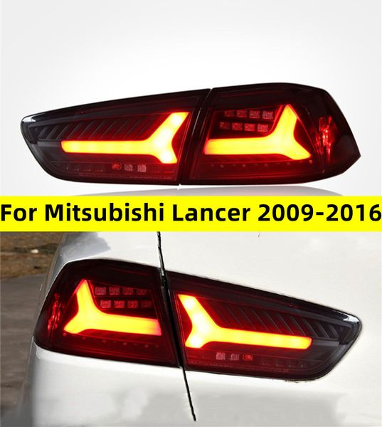 Mitsubishi Lancer için LED arka lamba montajı 20 09-20 16 Arka Kuyruk Işığı Freni Durma Lambası Araba Stilleri