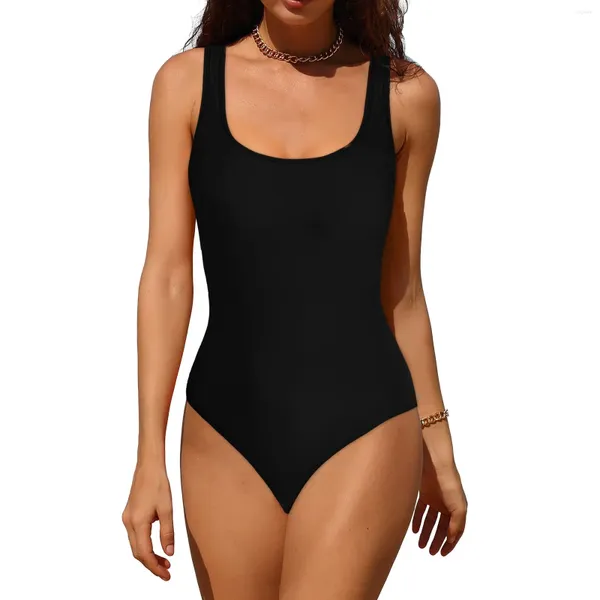 Costume da bagno da bagno femminile Donne spingono abiti da bagno senza spalline senza spalline femminile Solid Beachwear Summer Sumpless One Piece Tankini Bikini Mujer