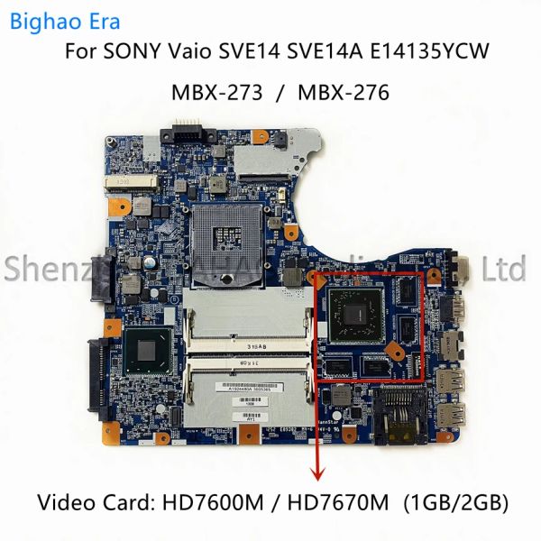 Mãe -mãe para Sony SVE14 SVE14A MBX273 MBX276 LAPTOP MOMINA COM HD7600M 1GB/2GB GPU 1P01275008010 A1898130A A189811A A1924480A