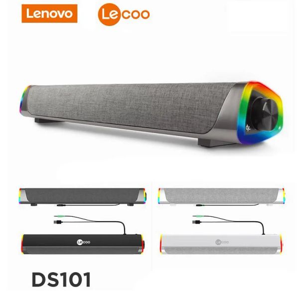 Hoparlörler Lenovo Lecoo L101 Bilgisayar Hoparlör Stereo Müzik Surround MacBook Dizüstü Bilgisayar Defteri PC Kablolu Hoparlör için Hoparlör Hoparlör