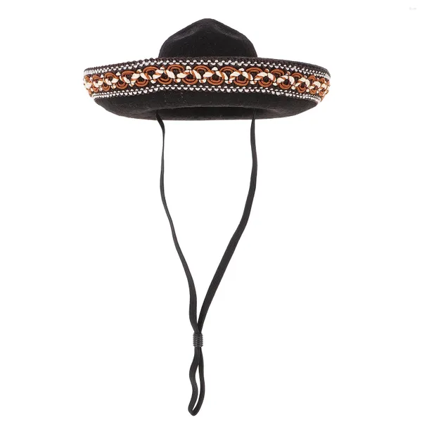 Abbigliamento per cani sombrero cappello mini messicano piccolo fiesta cinco de mayo cappelli da testa per gatti abiti da gatto