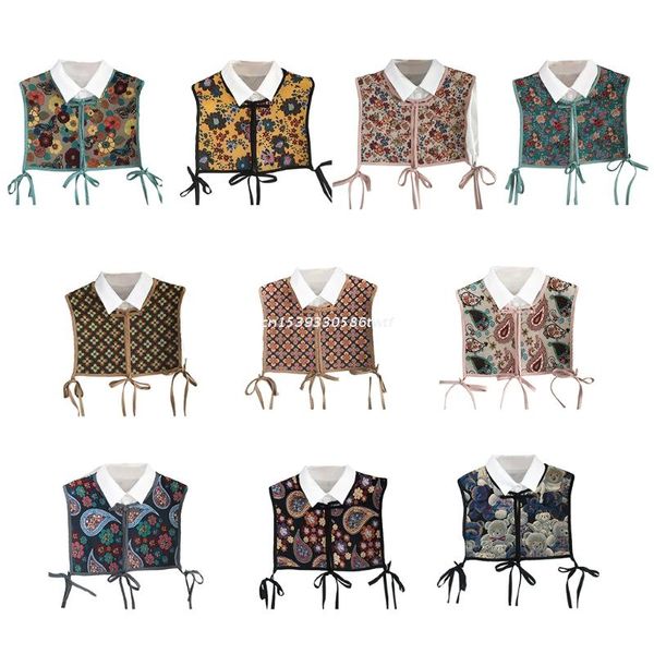 Women Vintage Floral Emelcodery Halp Top Shaw