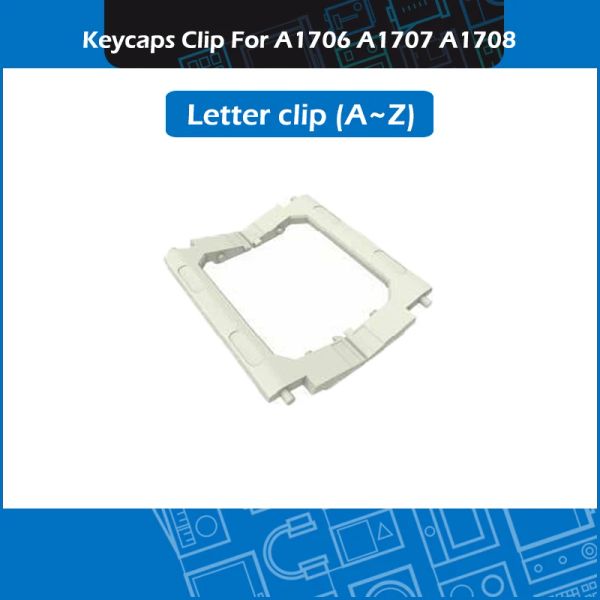 Tastiere 10pcs/lotto A1706 A1707 A1708 Chiavi di lettere KeyCaps cardini Clip per farfalla bianca per MacBook Pro Retina 13 