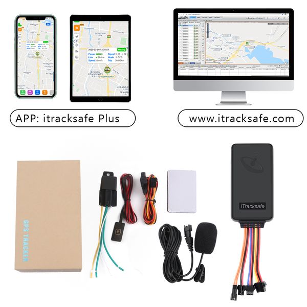 ITRACKSAFE 2G 3G 4G LTE SMART MINI LOCAL DE VEÍCULO GPS Tracker para carro Auto Moto com aplicativos de rastreamento gratuito